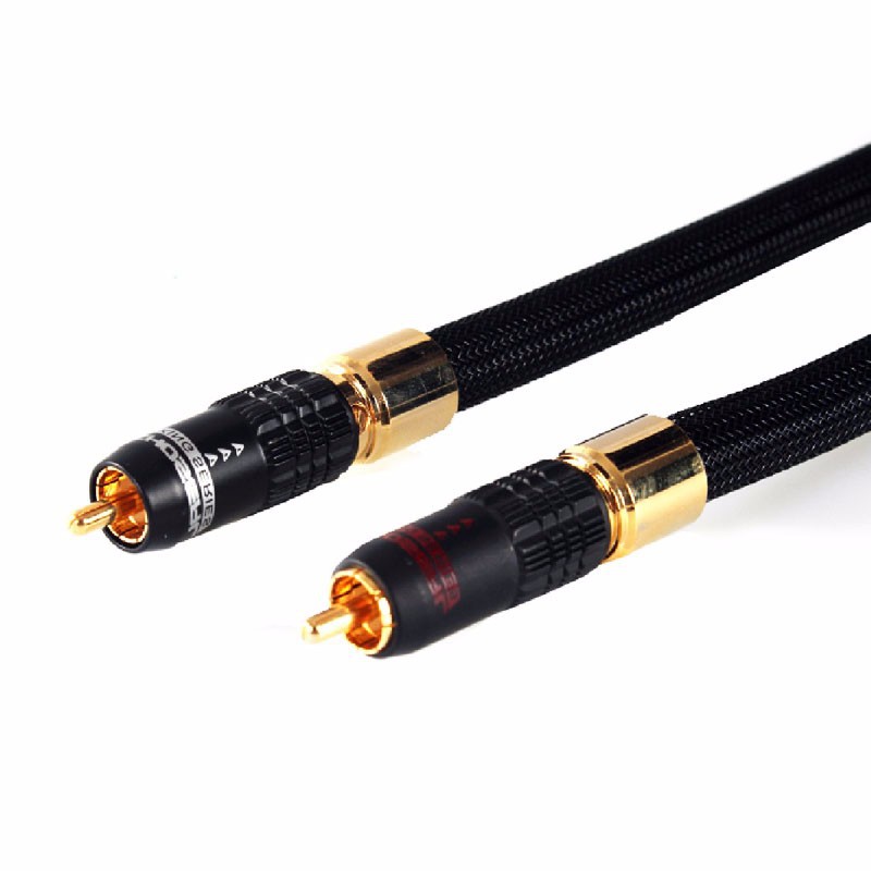 Choseal AA-5401 HiFi Hi-end Hiend Audiophile 6N OCC Cable de señal de audio analógico Cable RCAtoRCA 1,5 m no DIY (par)