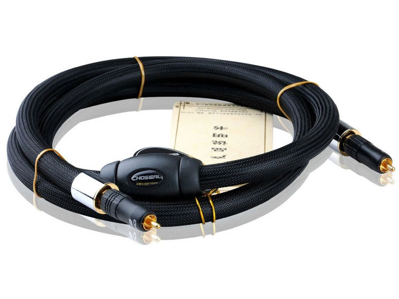 Choseal TB-5208 Cable Coaxial Digital 6N OCC 75ohm 1,5 M 24K cable de enchufe chapado en oro