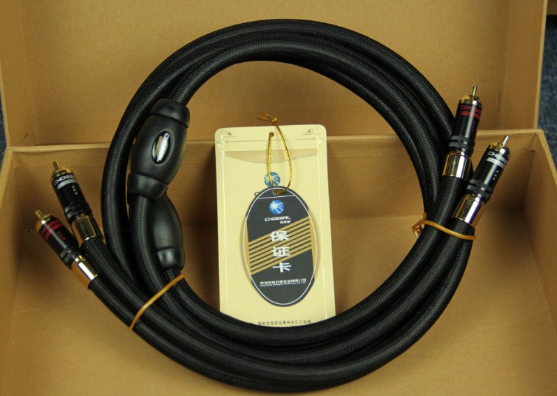 Coseal AB-5408 6N OCC 24K Позолоченный цифровой коаксиальный кабель с позолоченным разъемом RCA, пара 1,5 м