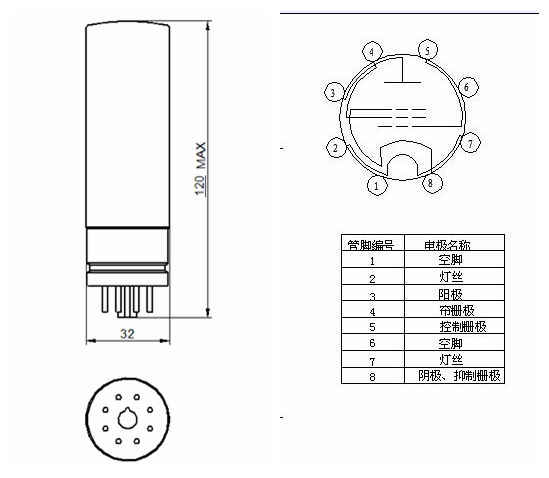 La valvola di precisione per tubo a vuoto PSVANE EL34-PH EL34 sostituisce i tubi elettronici 6CA7/6P3P/5881 accoppiati Quad(4)