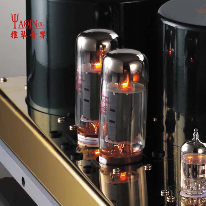 YAQIN MC-10T EL34 Vakuumröhre Push Pull Integrierter Verstärker Lampenverstärker mit 12AX7 Vorverstärker