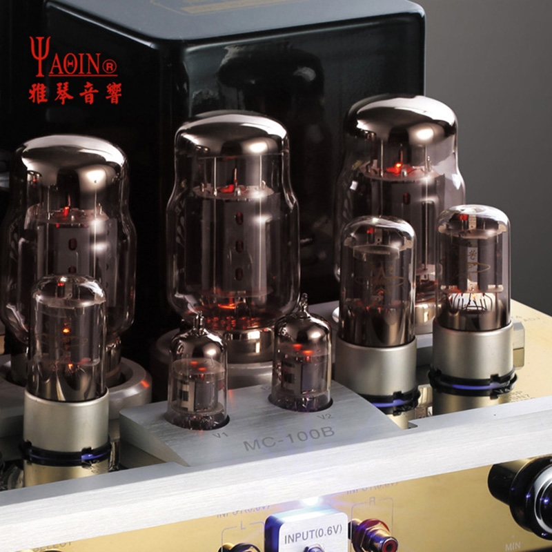 YaQin MC-100B KT88 amplificador de tubo push-pull UL/TR KT88/6N8P/12AX7B 50W * 2
