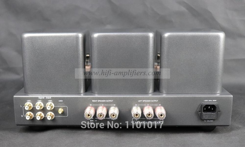 Amplificador de tubo de diente azul Rftlys A3 300B amplificador integrado Clase A de un solo extremo con control remoto