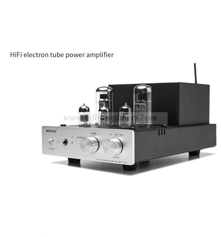 RFTLYS EA1A EL34 Röhrenkopfhörerverstärker & integrierter Hifi-Verstärker mit kabellosem Bluetooth-Empfänger 6N1 Audiophile