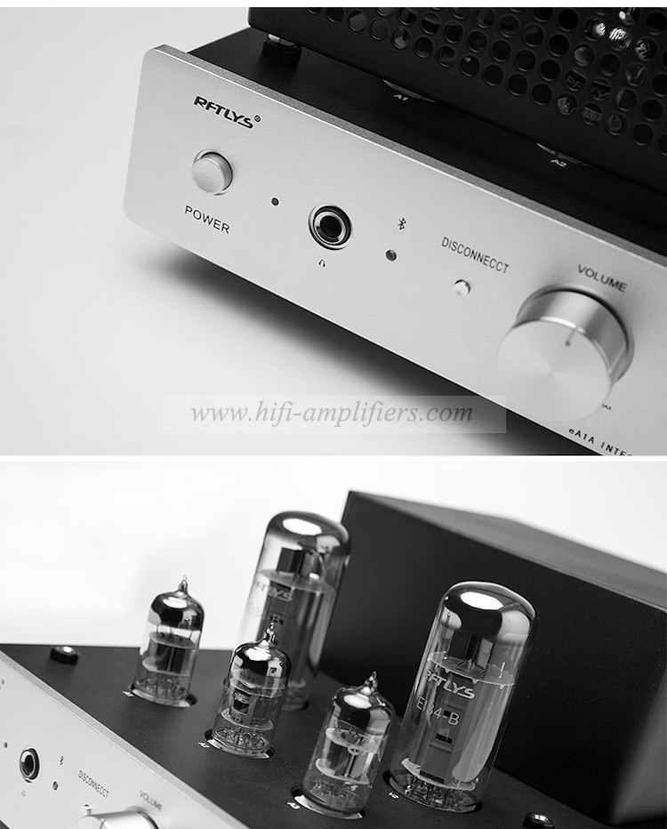 RFTLYS EA1A EL34 Tube Headphone Amplifier & Hifi Integrated Amp With Wireless Bluetooth Receiver 6N1 Audiophile
