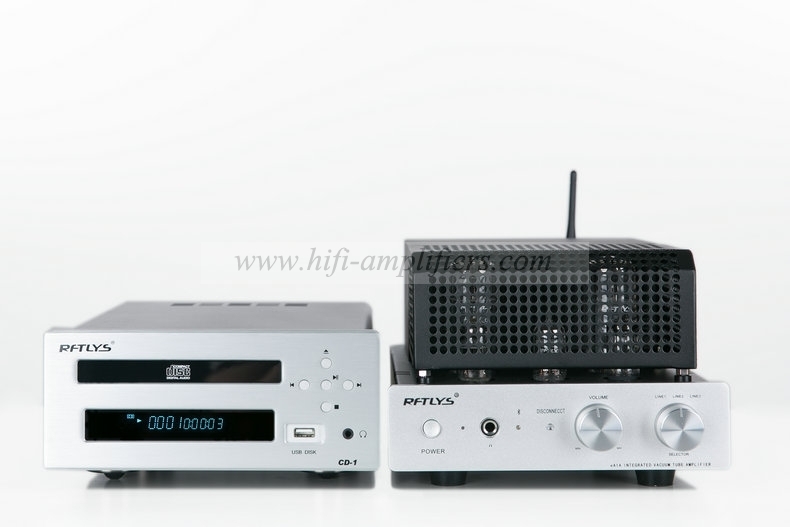 RFTLYS EA1A EL34 Amplificatore per cuffie valvolare e amplificatore integrato Hifi con ricevitore Bluetooth wireless 6N1 Audiophile