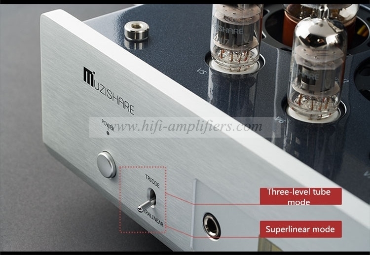 MUZISHARE X5 EL34 x4 vacuum tube integrated amplifier push-pull with Remote