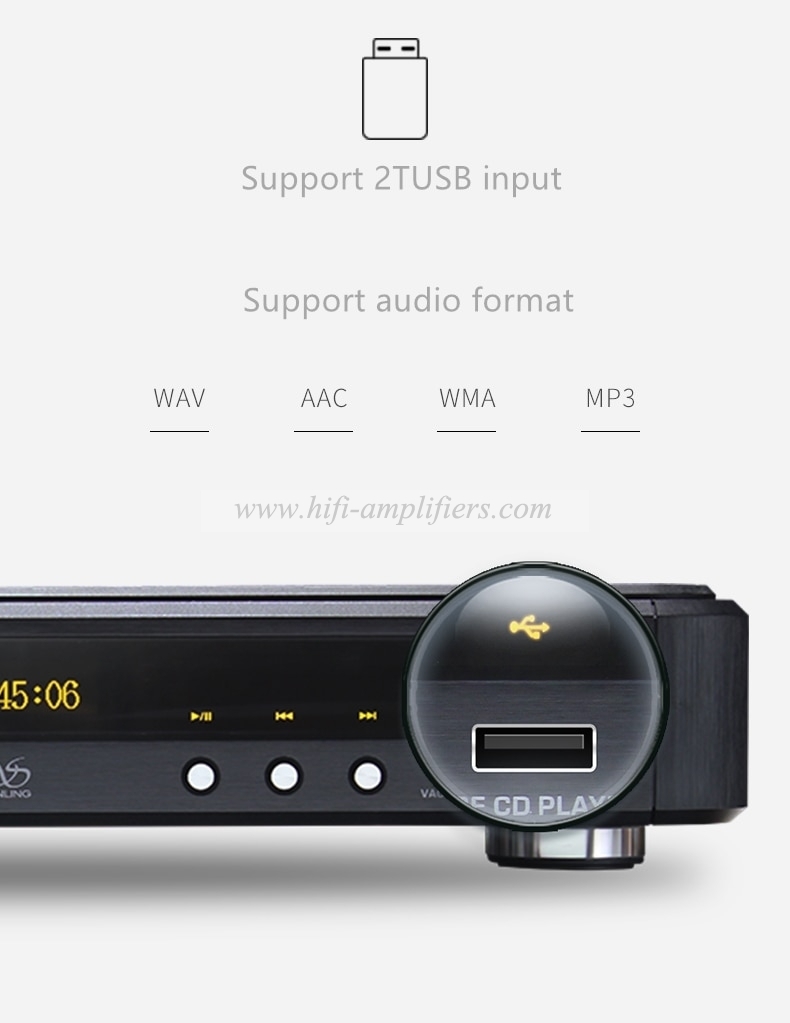 SHANLING CD1.2A Tube lecteur CD USB DAC Bluetooth 5.0 lecteur multimédia CD1.2 platine vinyle