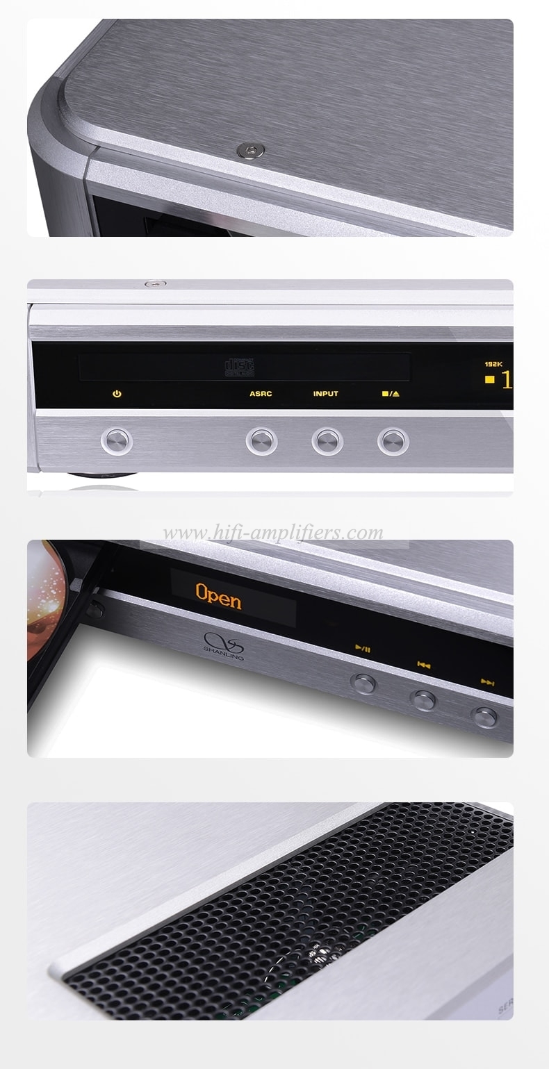 SHANLING CD1.2A Reproductor de CD de tubo USB DAC Bluetooth 5.0 Lector de medios CD1.2 Tocadiscos