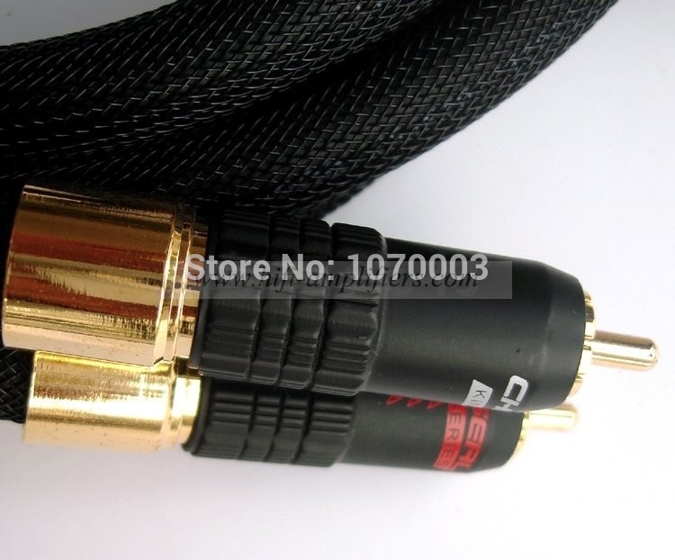 Choseal AA-5401 HiFi haut de gamme Audiophile 6N câble OCC câble de Signal Audio analogique câble RCAtoRCA 1.5 m pas bricolage (la paire)