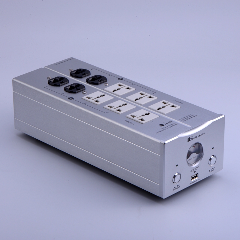 BADA LB-5510 Power Filter Purifier HiFi-Audio-Steckdose mit USB-Lade-Universalsteckdose