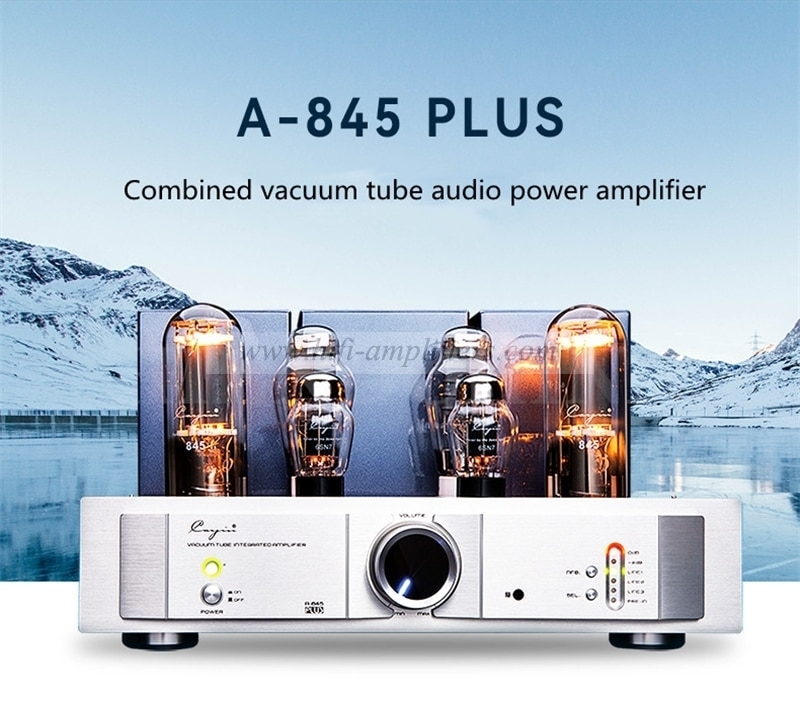 Cayin A-845 PLUS Hifi Vacuum Tube Integrated Amplifier Tube Power Amplifier Class A 300b 845 Single-end Amplifier 25W*2