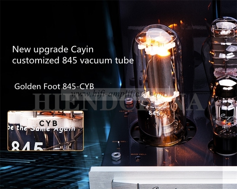 Cayin A-845 PLUS tubo de vacío Hifi amplificador integrado tubo amplificador de potencia Clase A 300b 845 amplificador de un solo extremo 25W*2