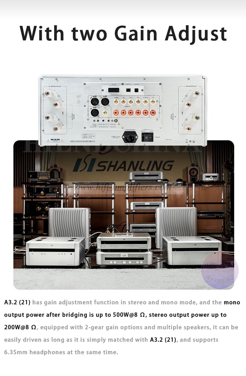 Shanling A3.2(21) Integrated amplifier&power amp full balance XLR Come with a Remote Control