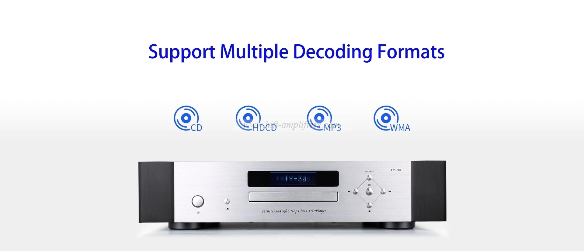 Decodificador de reproductor de CD de alta fidelidad ToneWinner TY-30 para reproductor Digital HiFi doméstico sin pérdidas