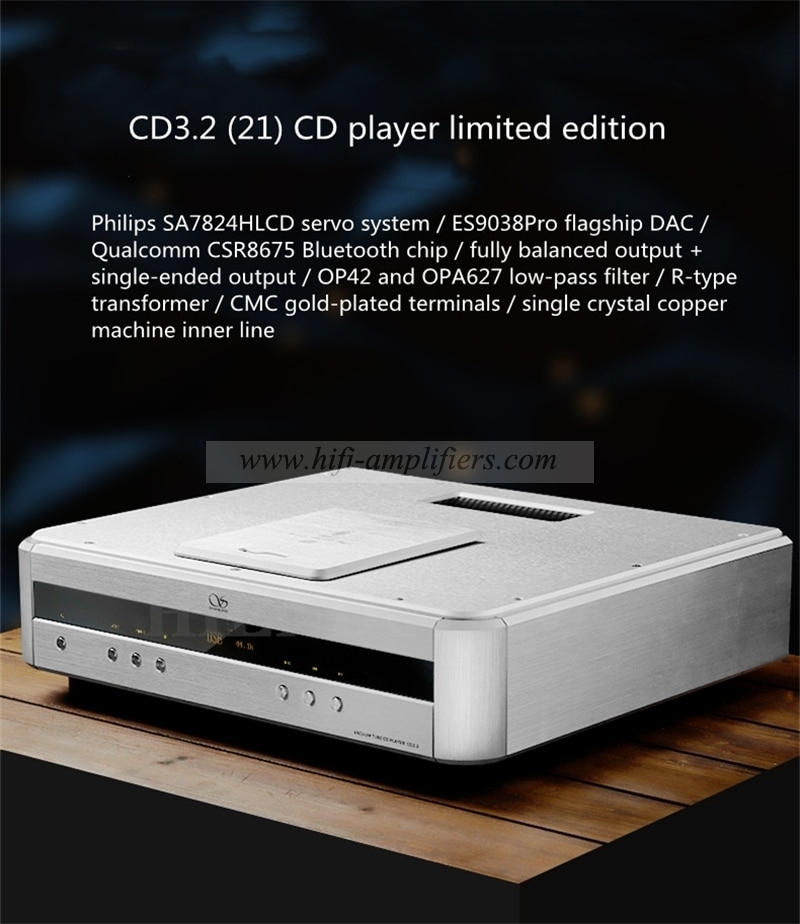 Shanling CD3.2(21) ламповый проигрыватель компакт-дисков XLR, полнобалансный, Hi-end с верхней загрузкой, обновленная версия