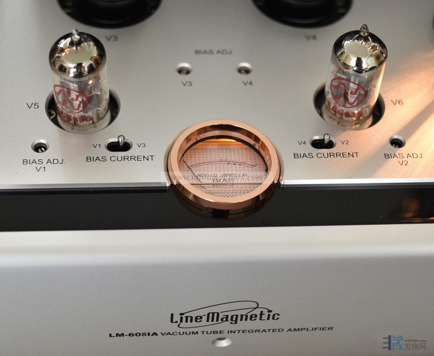 Amplificador integrado de tubo de LM-608IA magnético de línea 845*2 tubo de vacío Clase A amplificador de potencia de un solo extremo 22W * 2
