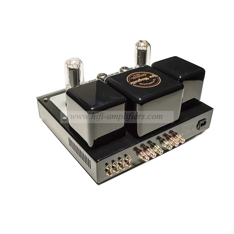 Amplificador integrado de tubo de LM-608IA magnético de línea 845*2 tubo de vacío Clase A amplificador de potencia de un solo extremo 22W * 2