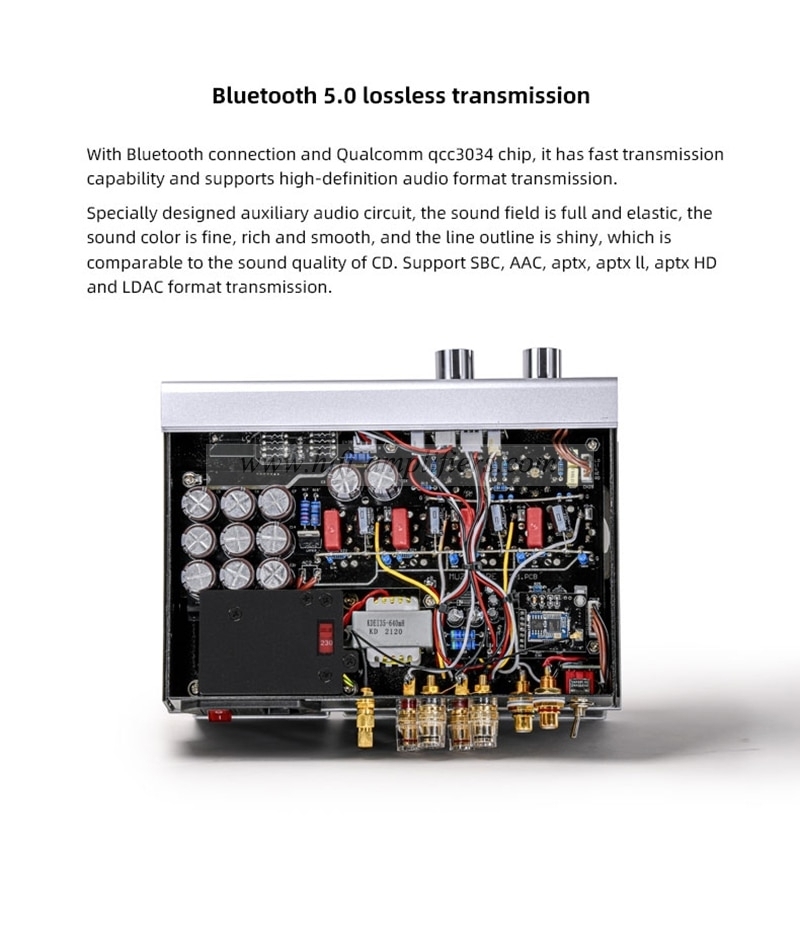 MUZISHARE i3 amplificateur de puissance à Tube sous vide amplificateur casque Bluetooth