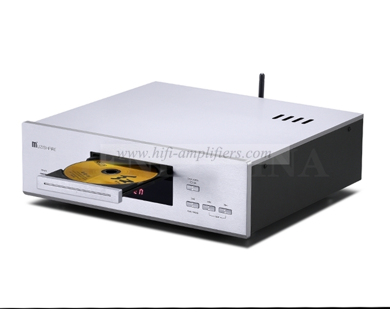 MUZISHARE C5 Vakuum-Röhren-CD-Player, HiFi-Decoder, Röhren-CD-Player mit Bluetooth