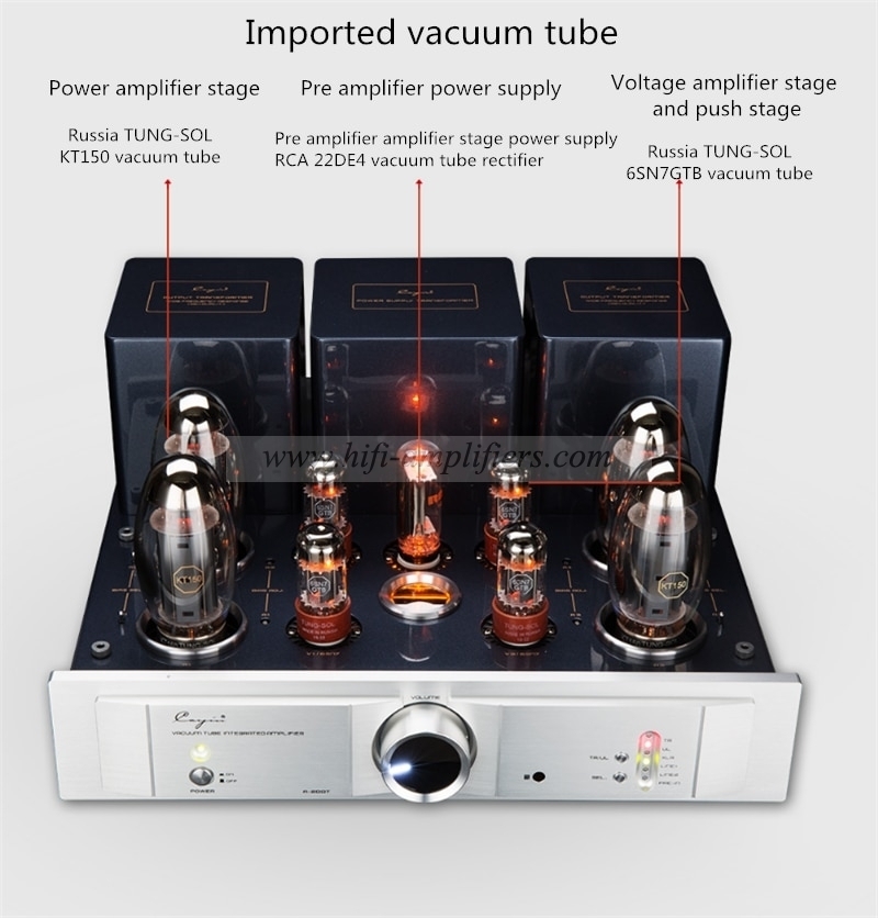 Cayin A-200T Vacuum Tube Integrated Power Amplifier TUNG-SOL KT150*4 Push-pull High Power Vacuum Amplifier