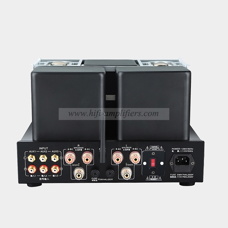 YAQIN MS-20B amplificateur à tube Bluetooth HD apt-x CSR8675 tube à vide HiFi combiné push-pull amplificateur audio domestique EL34 X4 amplificateur à tube