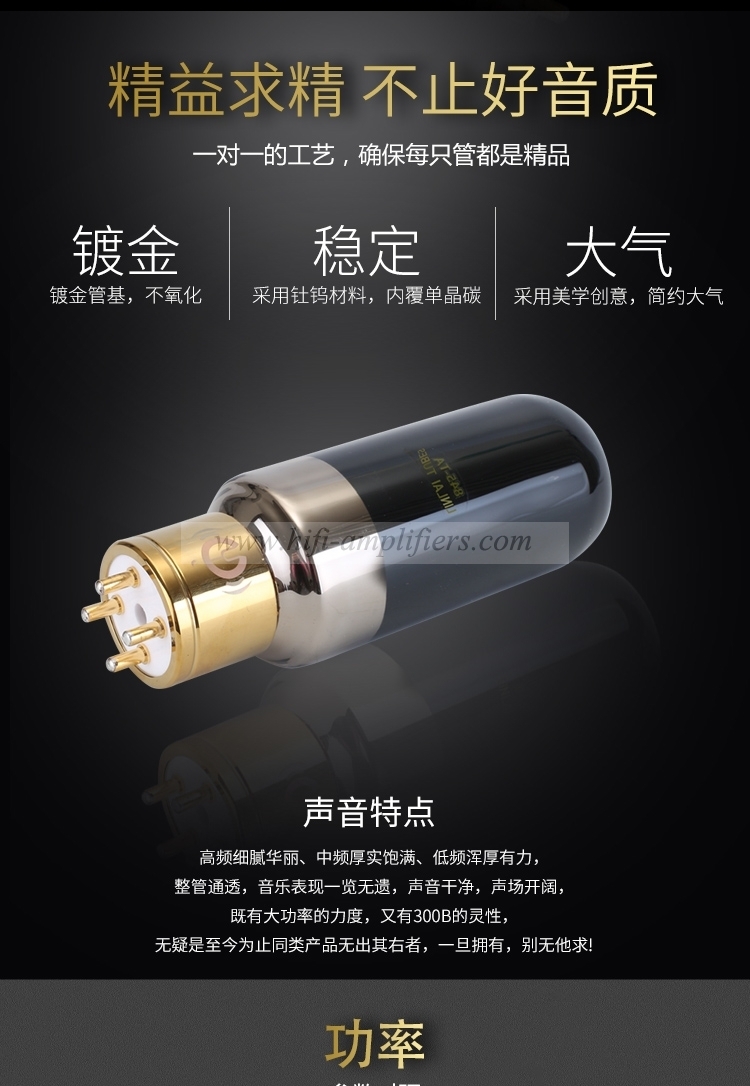 Le tube à vide haut de gamme Lin LAI 845-ta remplace la paire assortie Huguang 845-ta