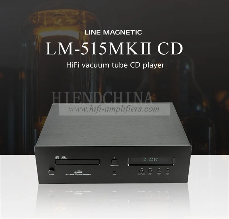 Line Magnetic LM-515CD MK Ⅱ 6LZ8 Vacuum Tube ESS9038 Decoding Chip Operational Amplifier OPA2134 * 5 CD Player