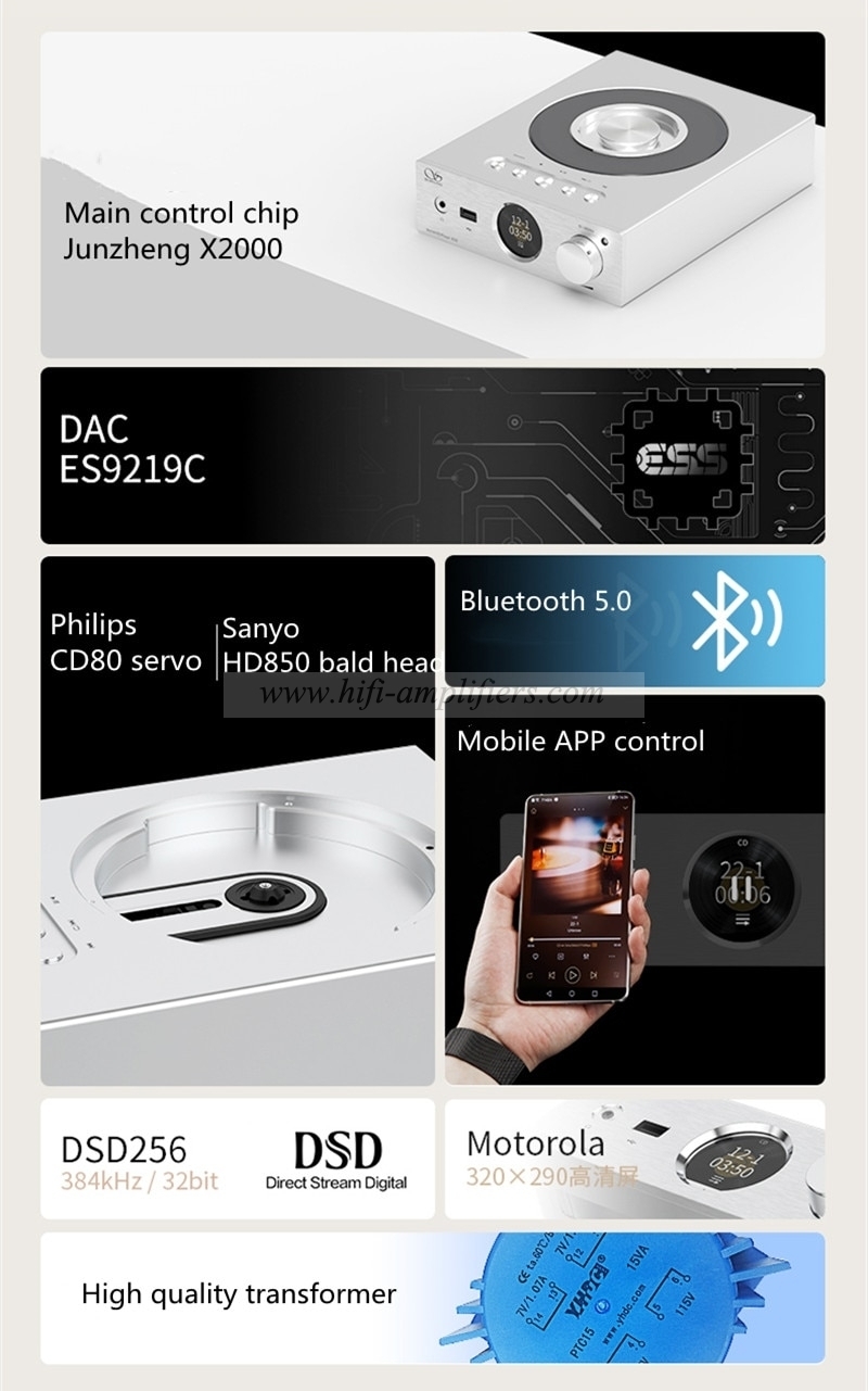 SHANLING EC3 ES9219C CD 플레이어 Bluetooth DAC 고해상도 데스크탑 음악 플레이어