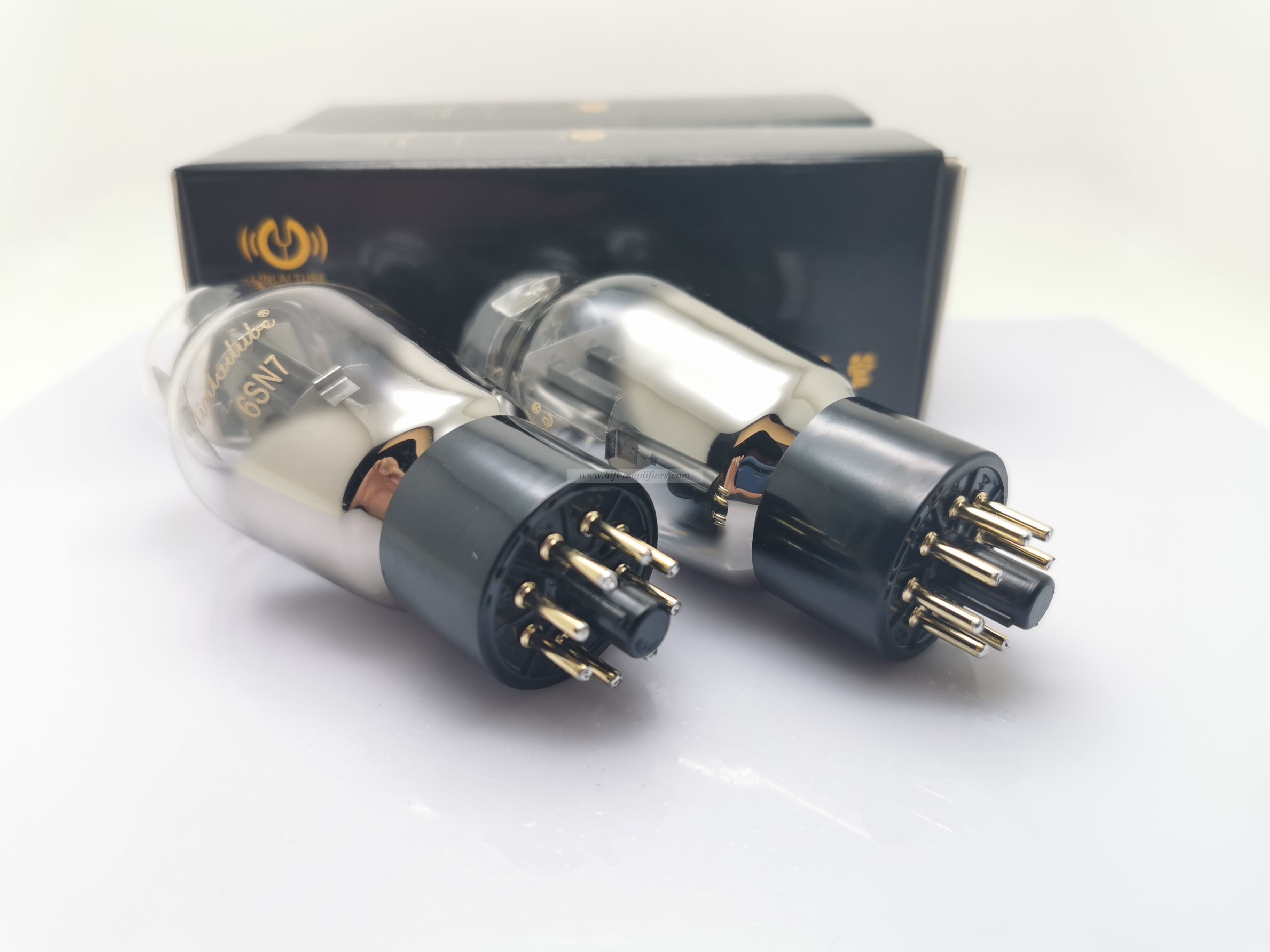 LINLAI 6SN7 진공관 HIFI 오디오 밸브는 6H8C/6N8P/CV181 전자 튜브 일치 쌍을 대체합니다.