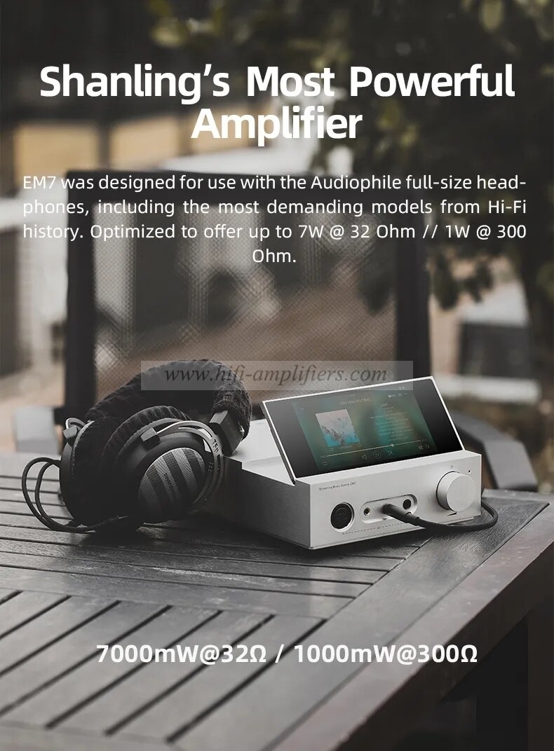 SHANLING EM7 Android 10 Универсальный настольный музыкальный плеер AMP/DAC ES9038Pro, усилитель для наушников, Bluetooth 5,0 PCM 384 DSD512