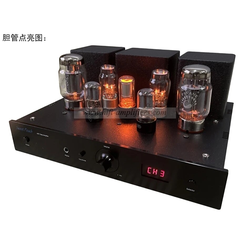 XiangSheng SP-KT88PRO Amplificador de tubo con terminación de señal KT88 EL34 6550 Lámpara triodo Amplificador Bluetooth