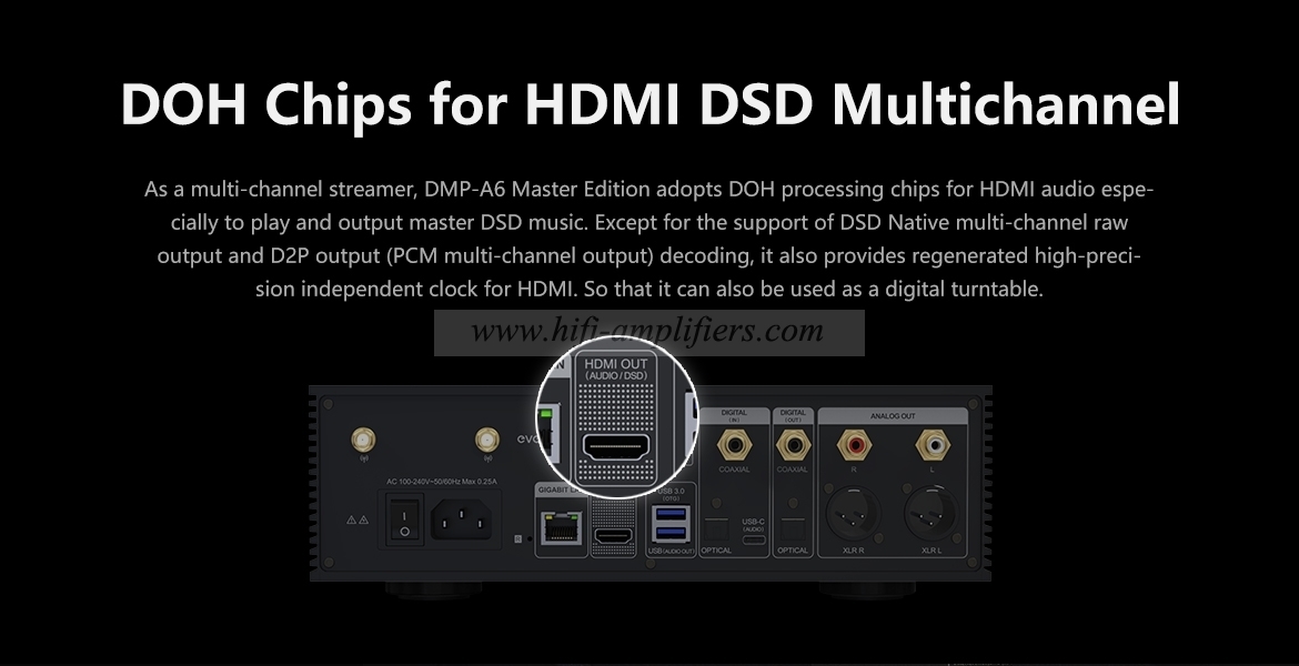 Decodificador Eversolo DMP-A6 Master Edition DSD transmisión Digital transmisión en serie MQA decodificador completo