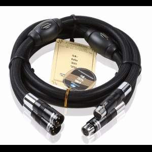 Choseal BB-5605 hochwertiges 6N OCC Audiophiles 24K vergoldetes XLR-Kabel mit Stecker und Buchse, 1 m (Paar)